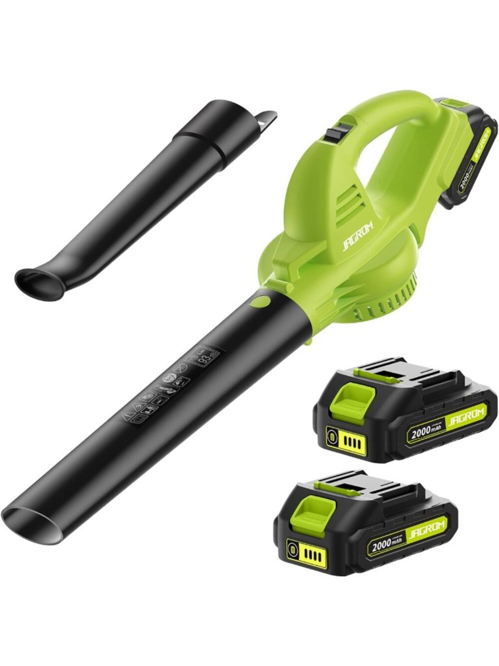 Cordless Leaf Blower with 2.0Ah Battery & Charger, 130MPH High-Speed Power